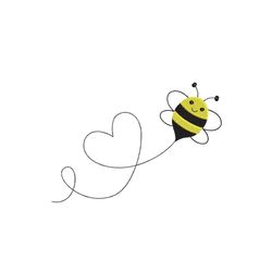 bee embroidery design, 4 sizes, instant download