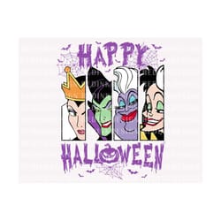 happy halloween svg, halloween villains svg, halloween svg, spooky season svg, trick or treat svg, villains svg, trendy halloween shirt svg