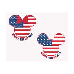 bundle happy 4th of july svg, july 4th svg, fourth of july svg, america, usa flag svg, 1776 svg, independence day svg, mouse head svg
