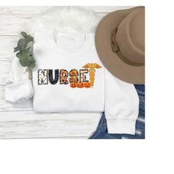 groovy halloween nurse sweatshirt gift for nurses, cute nurse shirt, halloween gifts for nurse, nurse life sweater, spoo