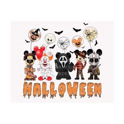 horror characters png, horror friends png, horror halloween, halloween png, friends character horror, horror movie sublimation png
