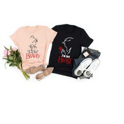 his beauty her beast shirts, couples shirts, just married shirts ,matching couple shirts, beauty and the beast couple sh