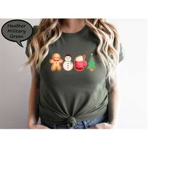 merry christmas gingerbread shirt, christmas gingerbread cookies t-shirt, cute merry christmas tee, retro christmas shir