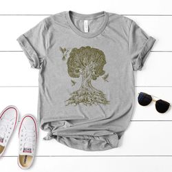 tree shirt png,gnarled tree t-shirt png men's graphic tee,tree of life,for men's cool gifts,tree of life shirt png,natur