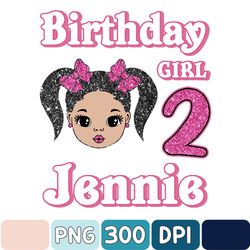 custom birthday girl party png, fashion doll birthday png, birthday family matching png, personalized named girl png