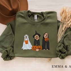 halloween sweatshirt png, ghost dogs sweatshirt png, halloween dog, halloween crewneck, fall shirts, pumpkin sweater, sp