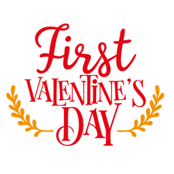first valentine's day svg, valentine svg, cricut silhouette svg eps png dxf, cutting file digital download