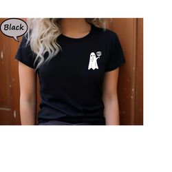 boo pocket shirt, halloween ghost pocket t-shirt, ghost pocket shirt, pocket size ghost  shirt, halloween ghost shirt, c