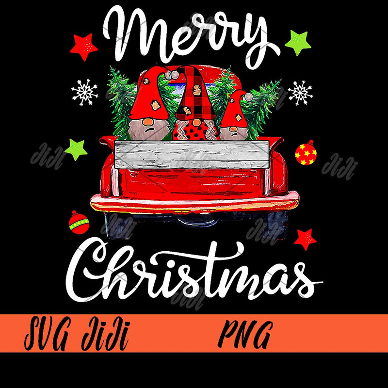 Merry-Christmas-PNG,-Three-Gnomes-Red-Truck-Tree-Xmas-Holiday-PNG.jpg
