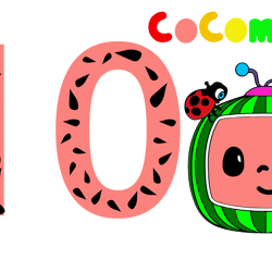 cocomelon numbers 10 svg, cocomelon png, cocomelon characters svg, cocomelon cricut svg, disney svg, instant download