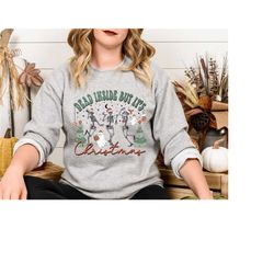 dead inside but it's christmas sweatshirt, christmas skeleton sweatshirt, christmas sarcastic holiday hoodie, dancing sk