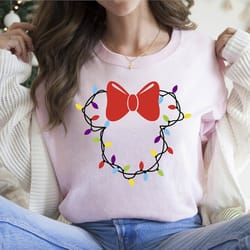 mickey christmas lights shirt, christmas season shirt, christmas squad shirt, minnie christmas friends shirt