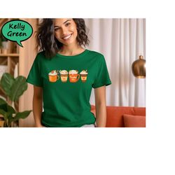 pumpkin spice shirt, fall coffee t-shirt, vintage thanksgiving shirt, pumpkin spice latte shirt, halloween coffee tee, p