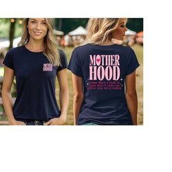 motherhood some days i rock it some days it rocks me shirt, retro motherhood t-shirt, mother front and back shirt, mothe
