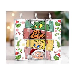 retro grinchmas 20oz tumbler wrap png, grinchmas tumbler png, christmas 20oz tumbler wrap, 20oz skinny tumbler wrap, grinchmas 20oz png