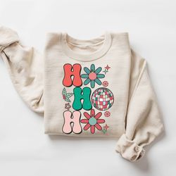 retro christmas sweatshirt, womens merry christmas sweatshirt, cute holiday gift, holiday sweatshirt, family christmas s