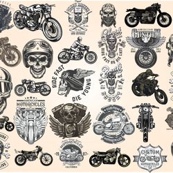 Motorcycle SVG Bundle, Biker Svg, Motor Bike Sayings and Quotes, Motorcycle Tshirt Design Bundle 10