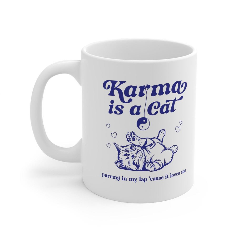 Karma Mug Ceramic Mug 11oz Swiftie Mug Karma Is A Cat - 2.jpg