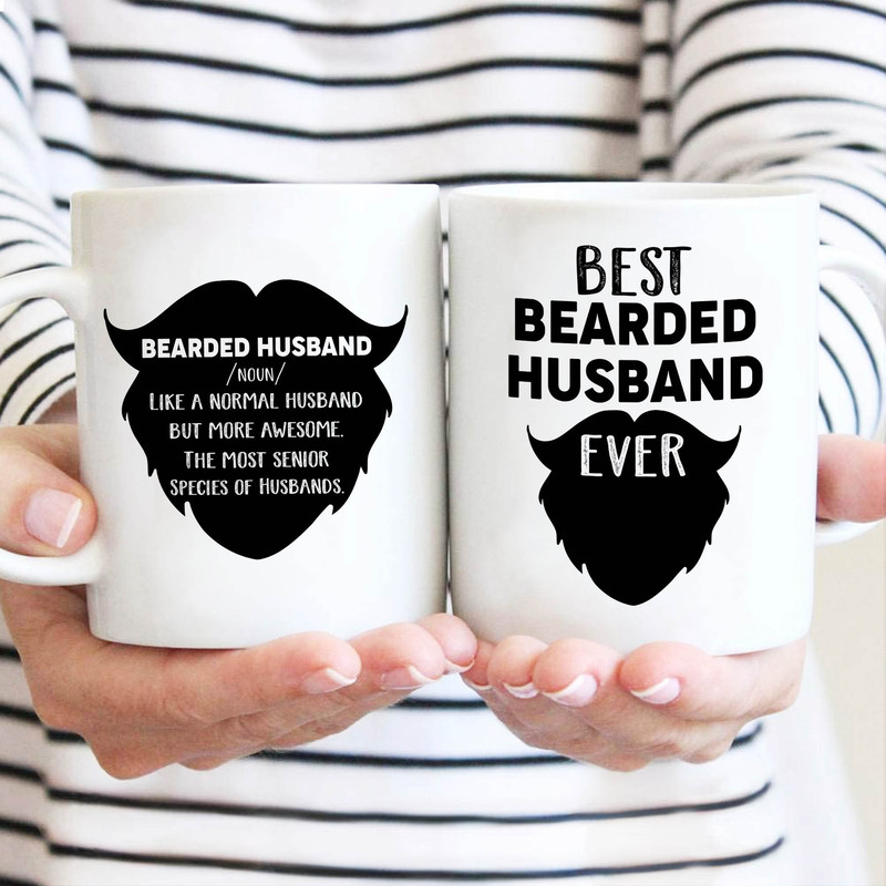 Best Bearded Husband Ever Mug Gift, Beard Husband Gift Mug For Men, Beard Husband Lovers Gift From Wife - 1.jpg