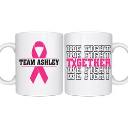 breast cancer support squad mug, cancer awareness mug, breast cancer mug