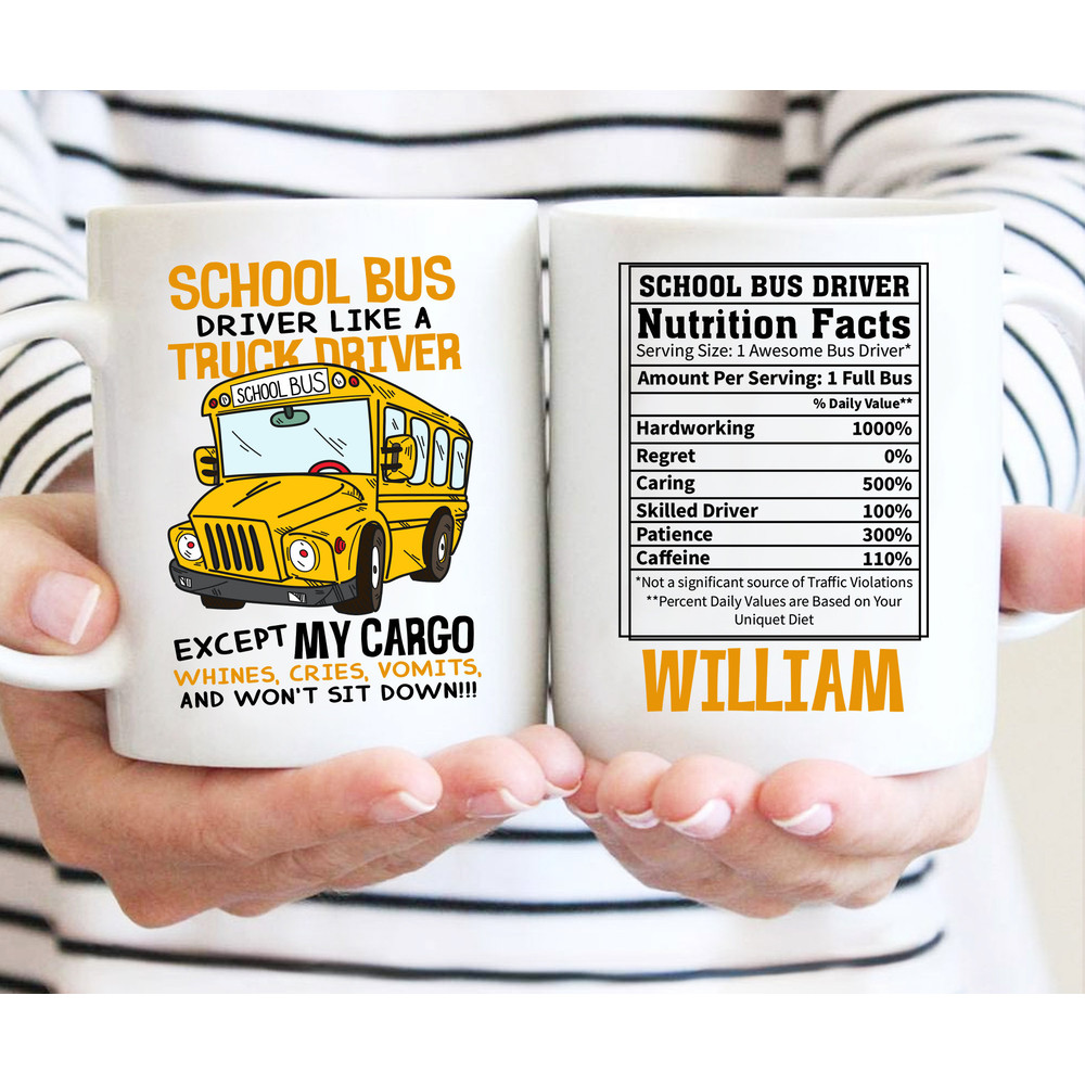 Bus Driver Mug Personalized,Bus Driver Gift, Bus Driver Tumbler, Worlds Best Bus Driver Mug, End of Year Gift, Bus Driver Appreciation Gift - 1.jpg