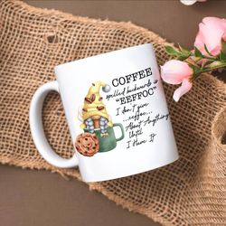 eeffoc is coffee spelled backwards mug, funny coffee cup, coffee lover mug