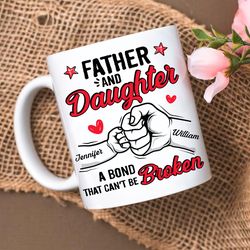 fathers day gift mug, from daughter to dad, best dad ever mug
