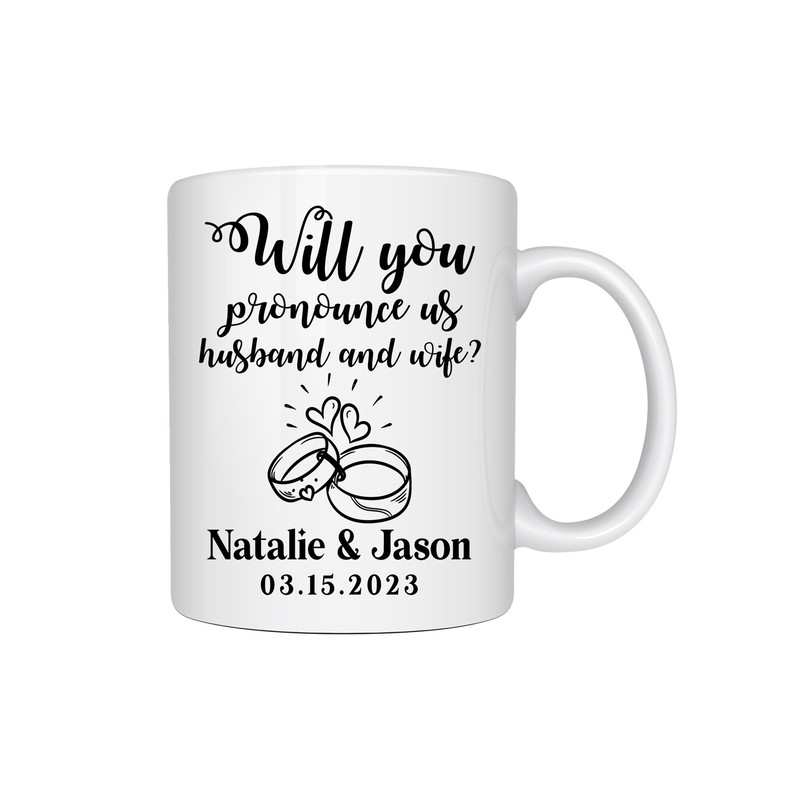 Officiant Proposal Mug, Best Wedding Officiant Mug with Name, Wedding Officiant Gift, Bridal Party Gift, Wedding Gifts, Wedding Coffee Mug - 1.jpg
