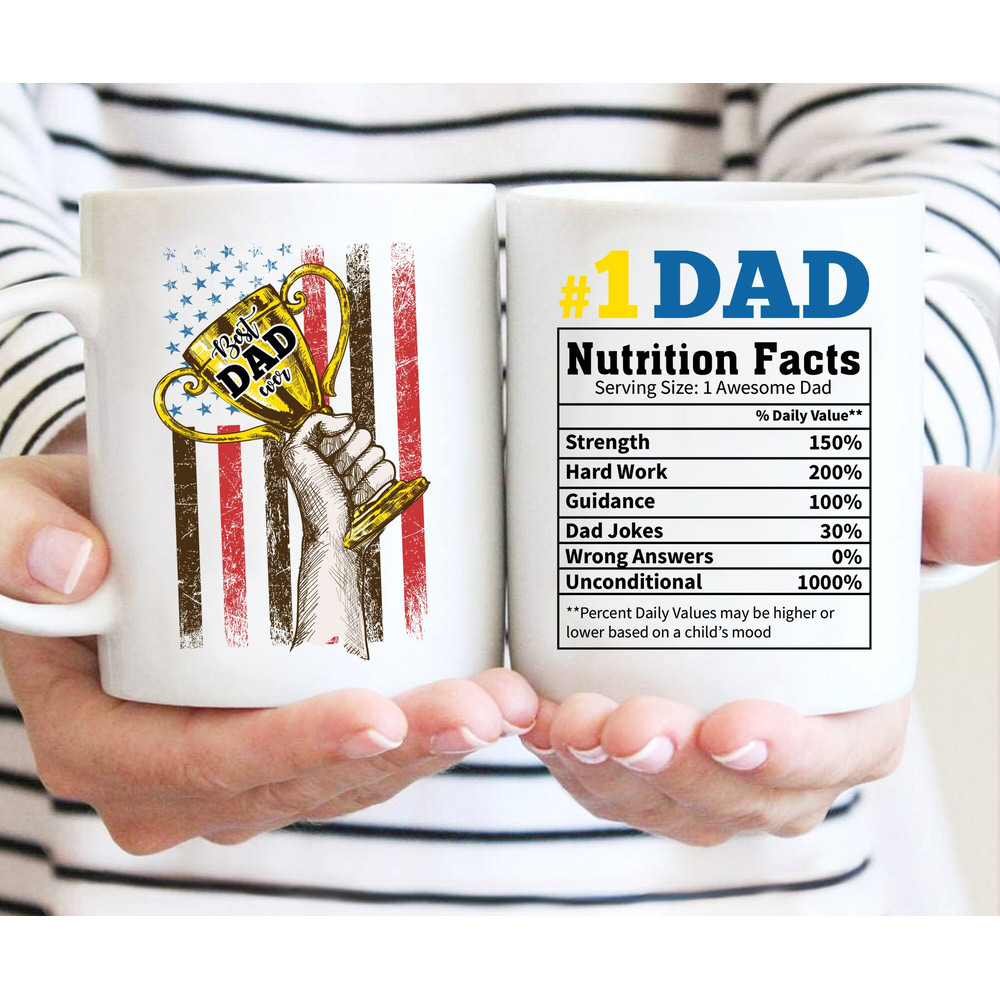 Personalized Best Dad Ever Mug, Fathers Day Mug, Gift For Him, Dad Nutrition Facts Mug, Memorial Father Mug, Gift From Kids, Christmas - 1.jpg