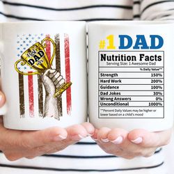 personalized best dad ever mug, fathers day mug, gift for him