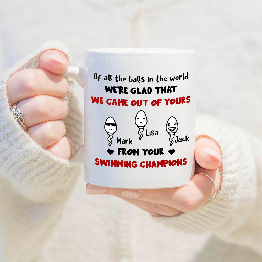 Personalized Coffee Mug For Dad, Happy Father's Day Gift Mug, Gift For Daddy, Funny Quote Mug, Custom Name Son Daughters - 1.jpg