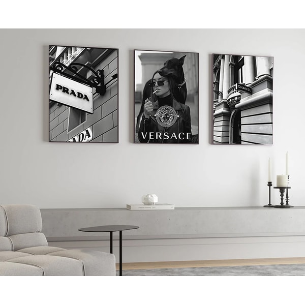 set of 3 prints | digital download – luxe poster co... Luxury Brands Digital Poster, Trendy Printable With Logo, Fa | Inspire ...