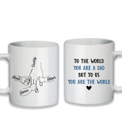 personalized dad mug, gift for dad, daddy mug