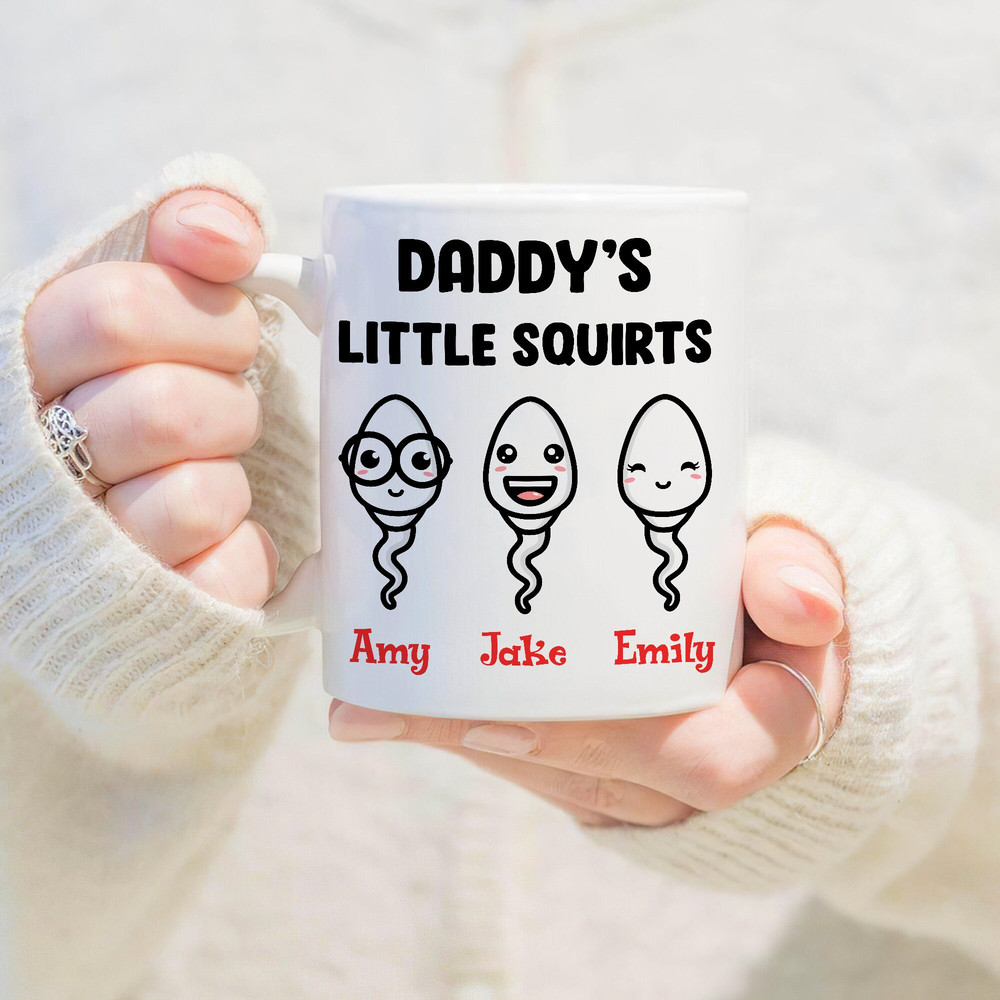 Personalized Dad's Favorite Little Squirt Mug, Father's Day Coffee Mug, Dad's Birthday Gift - 1.jpg