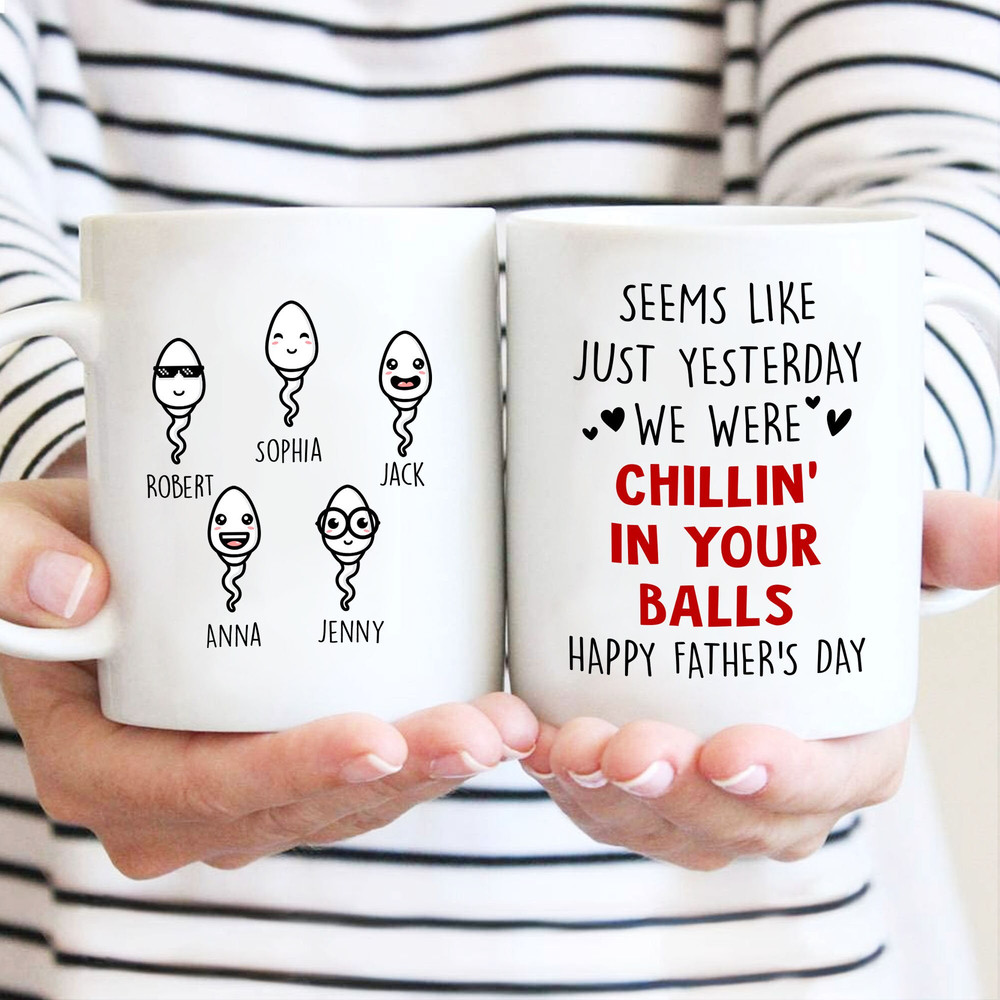 Personalized Funny Father Mug, Father's Day Gift Mug, Funny Sayings Mug Gift, Custom Name Kids, Family Mug - 1.jpg