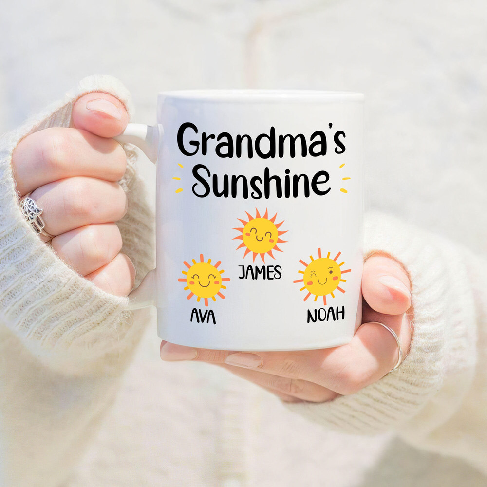 Personalized Grandma's Sunshine Mug, Gift For Grandma, Personalized Grandma Mug, Gift For Mimi, Nana Coffee Cup, Mother's Day Gift - 1.jpg
