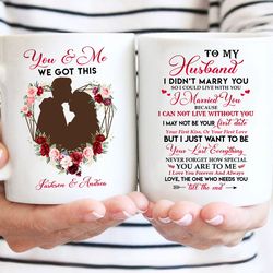 personalized husband coffee mug, anniversary gift mug for husband, couple mug from wife