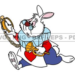 White Rabbit Svg, Alice in Wonderland Svg, Cartoon Customs SVG, EPS, PNG, DXF 79