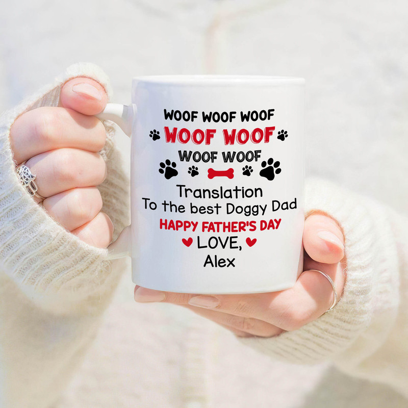 Personalized Name Dad Mug, Funny Coffee Mug For Dad, Happy Father's Day Gifts, Doggy Dad Lover Mug - 1.jpg