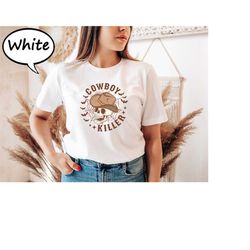 cowboy killer shirt, halloween cowboy t-shirt, skull cowboy shirt, halloween western shirt, halloween country tee, weste