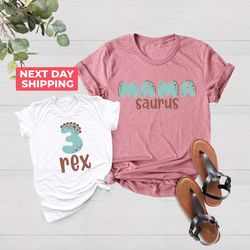 three rex matching family birthday shirt pngs, 3rd birthday shirt png, three rex shirt png, 3 rex birthday tee, birthday