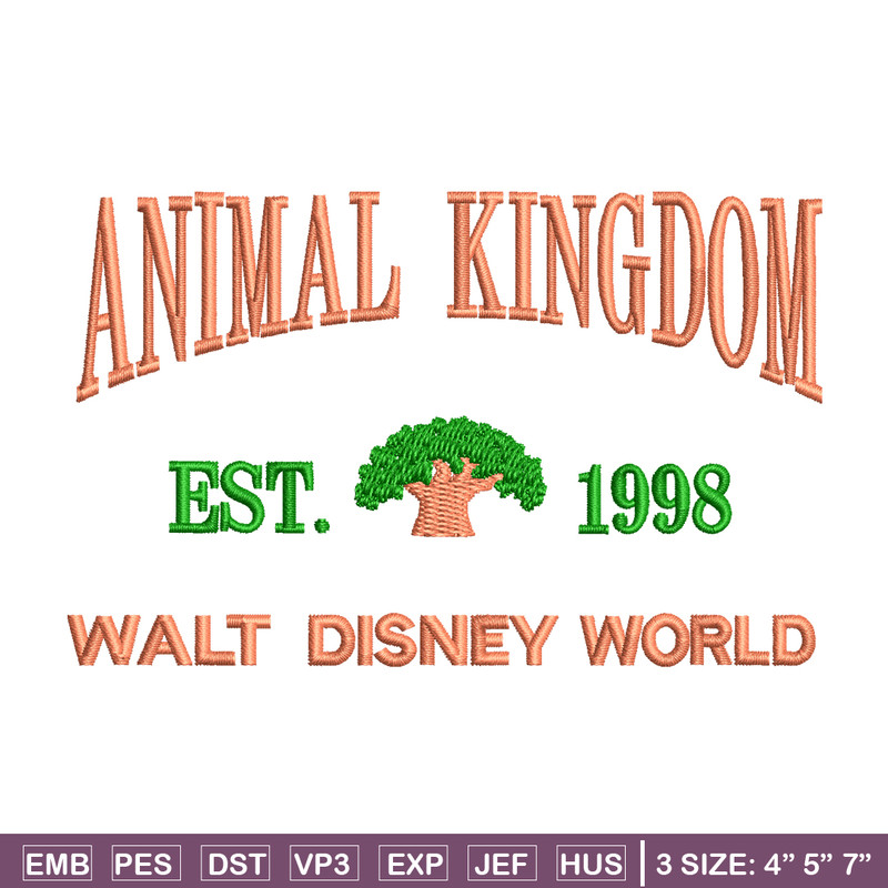 Animal Kingdom embroidery design, Animal Kingdom embroidery, logo design, embroidery file, logo shirt, Digital download..jpg
