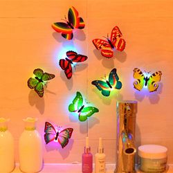 pack of 2 color changing glow in the dark led butterflies night light led for kids room