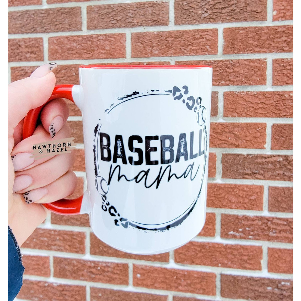 Baseball mama, mom sports mugs, baseball, softball, Mom mugs, Dishwasher Safe mug - 1.jpg