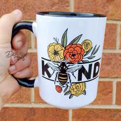 bee kind, gifts for friends, tea mug, coffee mug