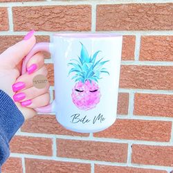 bite me, sassy mugs, birthday gift, coffee mug,dishwasher safe mug