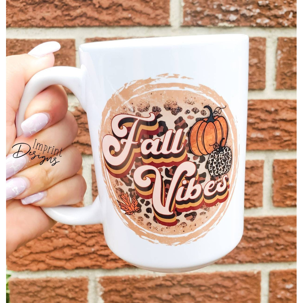 Fall Vibes, Coffee mug, Dishwasher Safe mug - 1.jpg