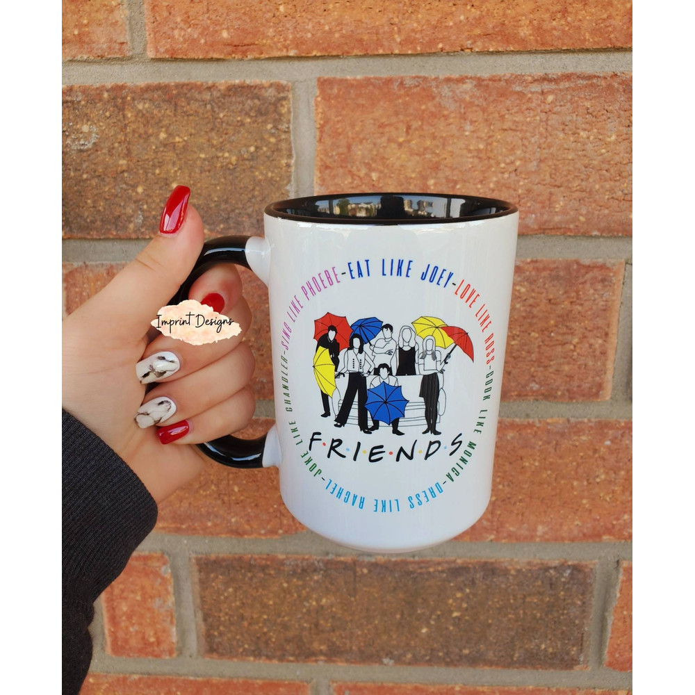 Friends inspired mug, Joey, Chandler, Ross, Monica, Phoebe, Rachel, Tea mug, Coffee mug, Dishwasher Safe mug - 1.jpg