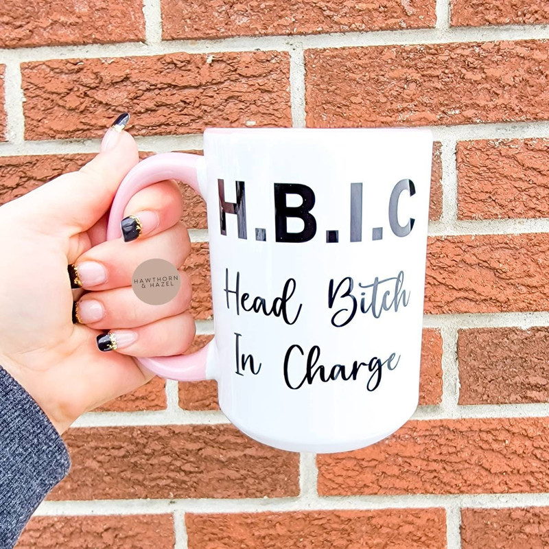 Head bitch in charge, funny gift, coffee mug,Dishwasher Safe mug - 1.jpg