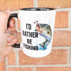 id rather be fishing, fathers day gift from son and daughter, fathers day i